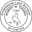 Wyoming Professional Land Surveyor Seal